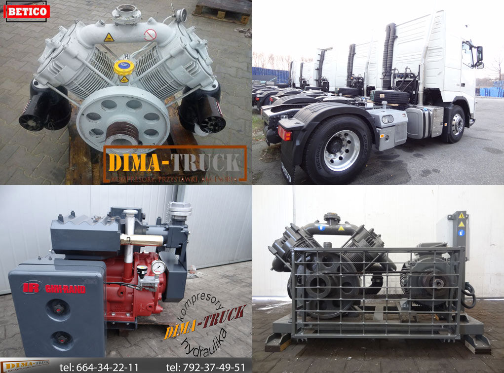 Купить компрессоры для выдува сыпучего материала немецкого GHH Rand, Drum Betico Dima-Truck P Wloch