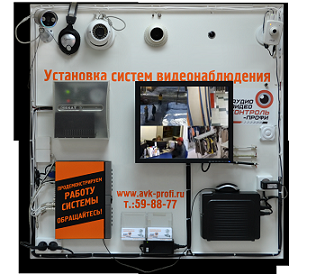 Установка видеонаблюдения