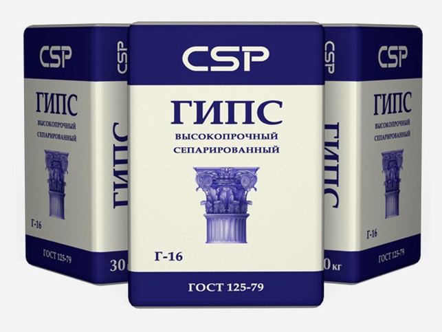 Гипс Г16, Г19, Г22 высокопрочный, Г6 формовочный