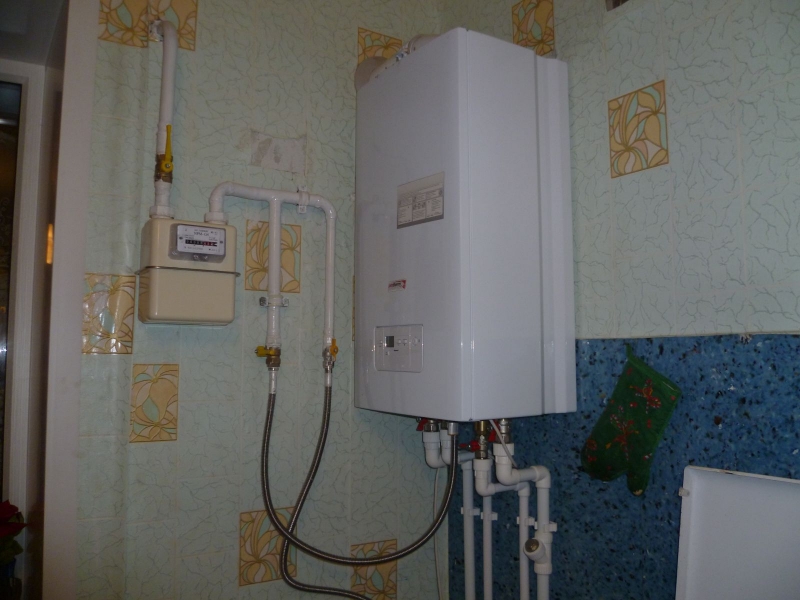 Установка газового оборудования.