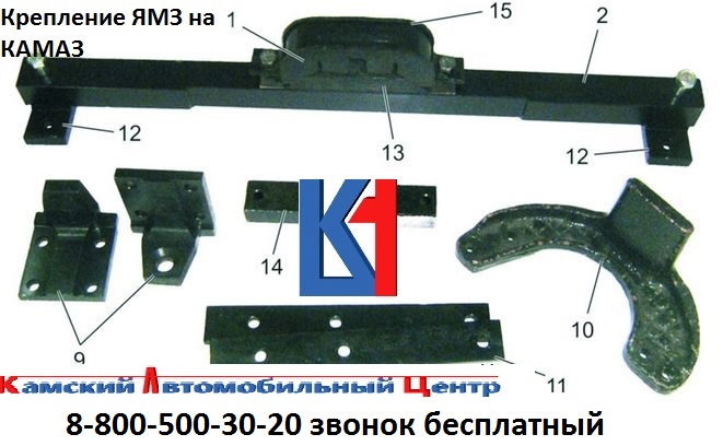 Комплект установки двигателя Ямз на авто Камаз