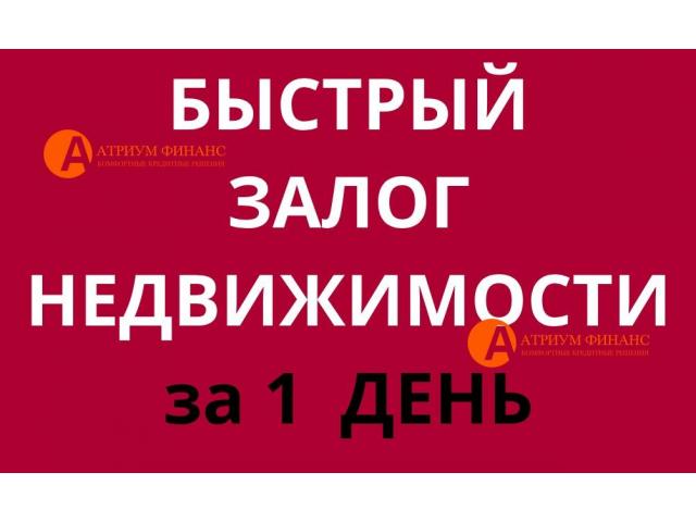 Займ под залог доли, комнаты, дду в квартире, земли.