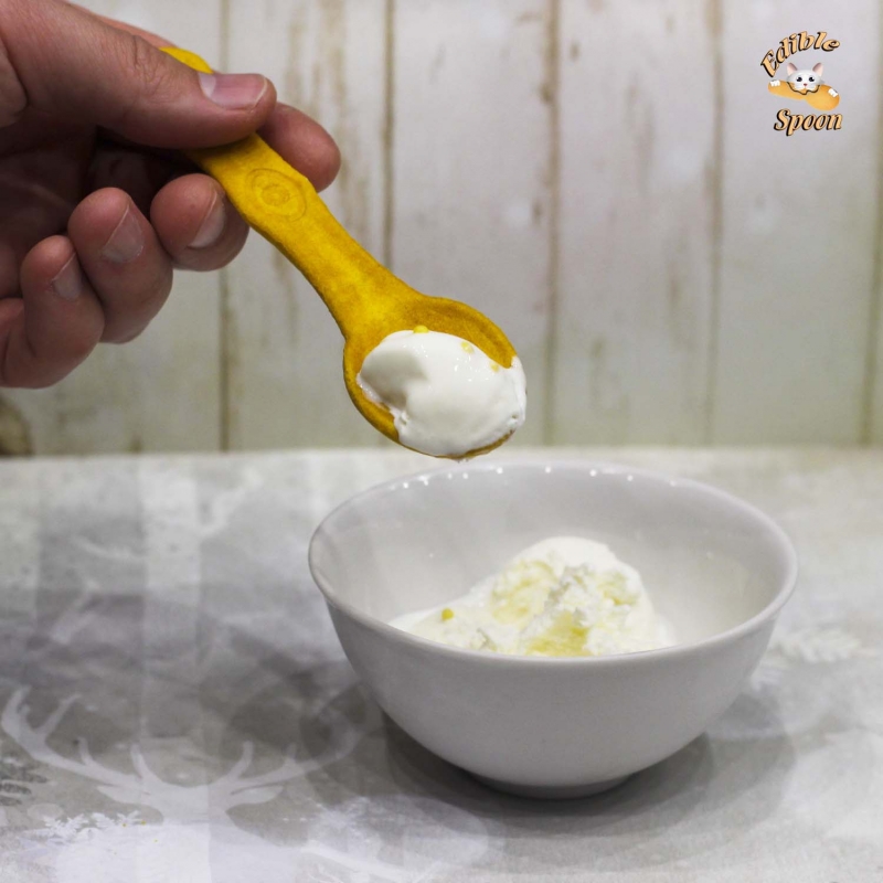 Edible spoon съедобные ложки