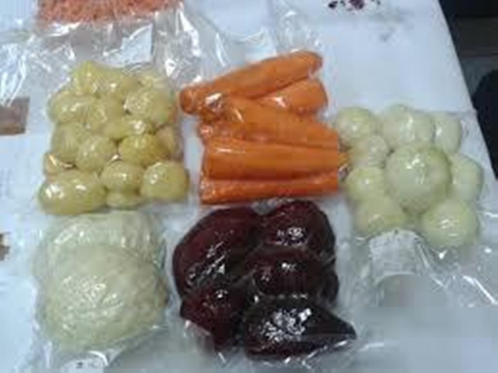 Вакуумированные овощи Мытые, очищенные