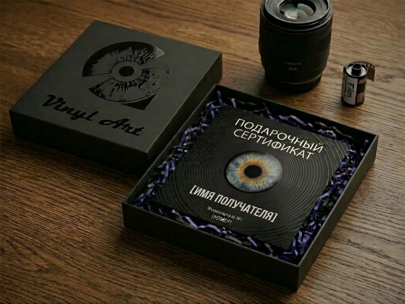 Увидеть микромир своего глаза сертификат Vinyl-Art